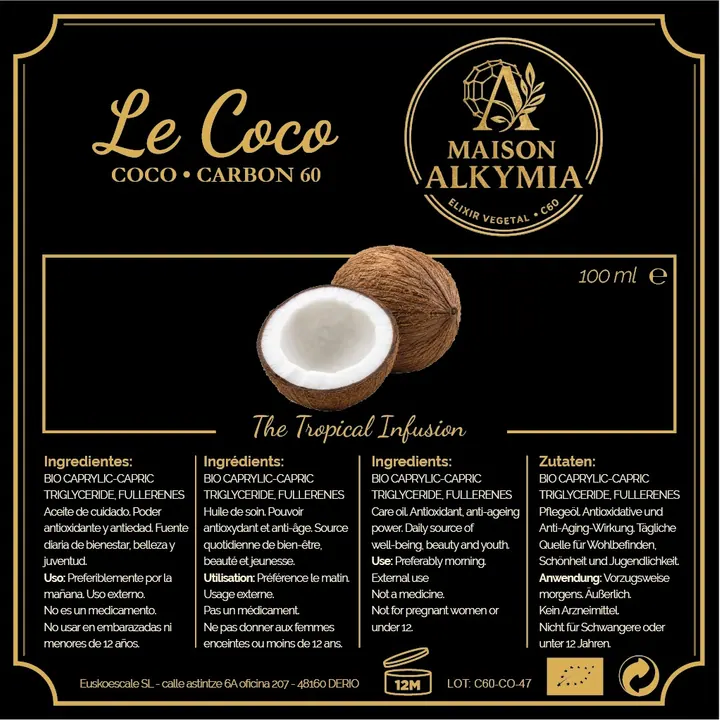 Etiqueta de Maison Alkymia Le Coco