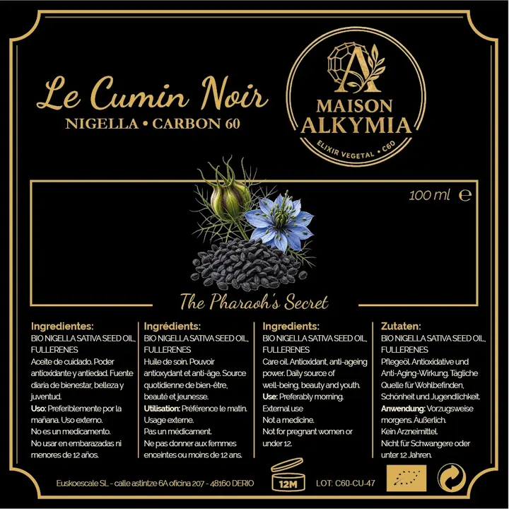 Etiqueta de Maison Alkymia Le Cumin Noir